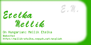etelka mellik business card